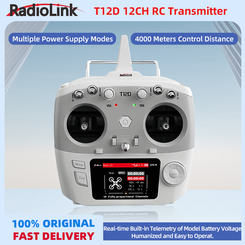 Radio Transmitter 2.4Ghz - Transmissor radiolink t12d 12 canais 2.4ghz