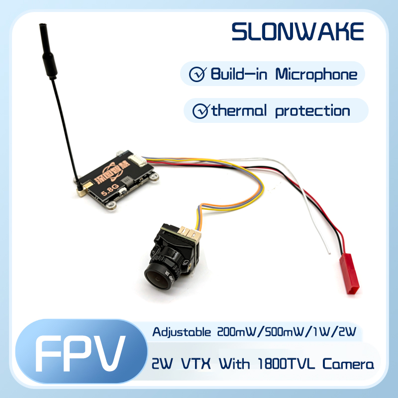 Fpv Camera - Transmissor VTX SLONWAKE 5.8G 56CH 2W