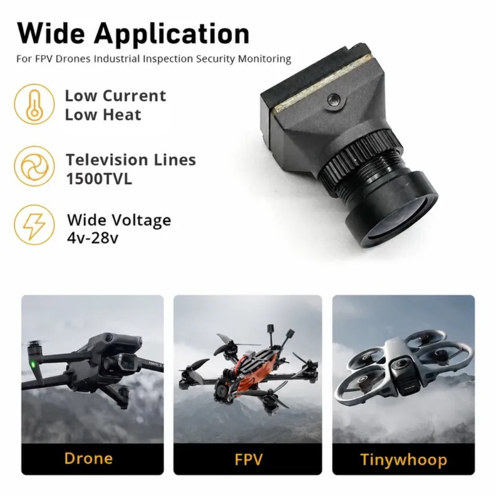 Fpv Camera - Câmera FPV 1500TVL NTSC/PAL 9.5g CVBS
