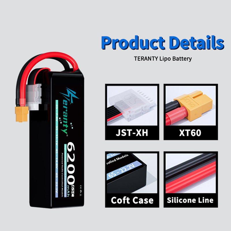 Bateria Lipo TERANTY 6S 6200mA - Lipo Battery 6S avaliação e preço