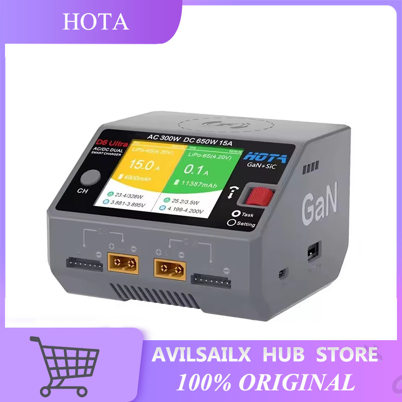 Carregador HOTA D6 Ultra GaN+S - Lipo Battery 6S avaliação e preço