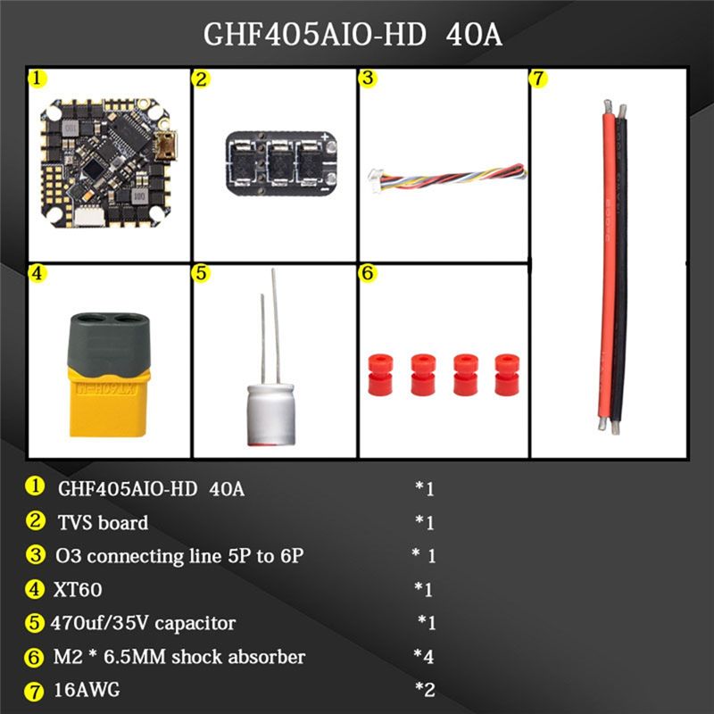 Controlador de Voo AIO ABTI-GH - F405 Flight Controller avaliação e preço