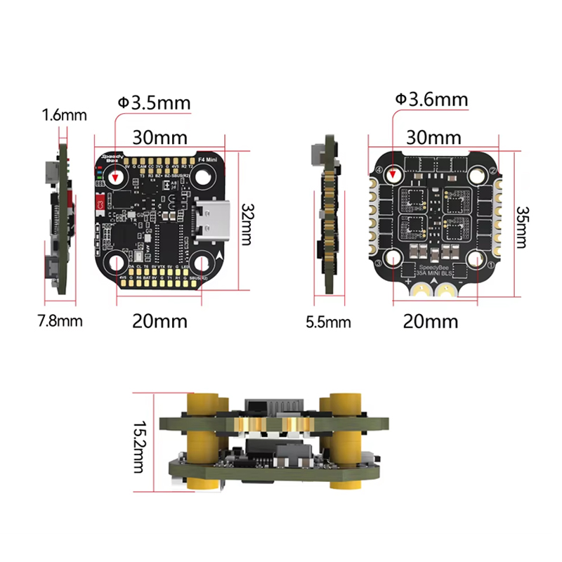 Controlador de Voo SpeedyBee F - F405 Flight Controller avaliação e preço