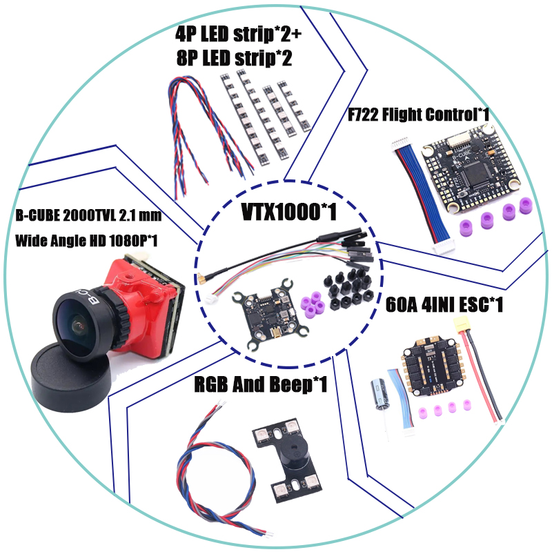 RctoSky F4V3S PLUS F722 F745 H - F722 Flight Controller avaliação e preço