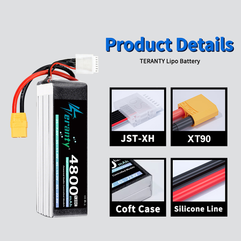 Bateria Lipo TERANTY 6S 4800mA - Lipo Battery 6S avaliação e preço