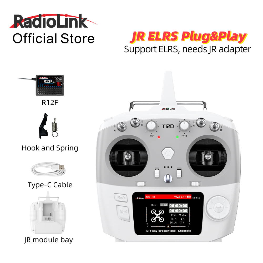 Módulo RadioLink T12D JR 12CH  - Radio Transmitter 2.4Ghz avaliação e preço
