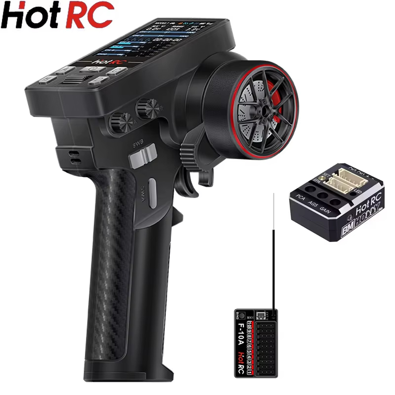 Transmissor RC HotRC CT-10B 10 - Radio Transmitter 2.4Ghz avaliação e preço