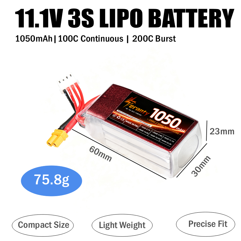 2PCS Bateria Lipo RC 1050mAh 2 - Lipo Battery 4S avaliação e preço