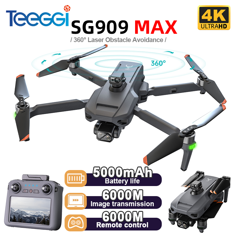 Drone Teeggi SG909 MAX GPS com - Drone Gimbal avaliação e preço