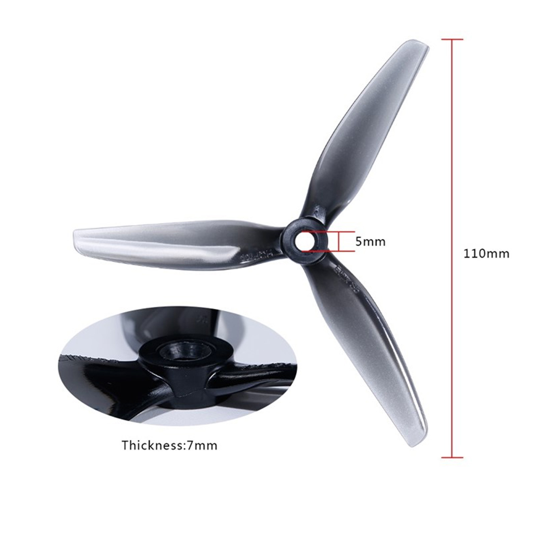 4 PCS HQ Ethix S5 Prop 5X4X3 5 - 5 Inch Propeller avaliação e preço