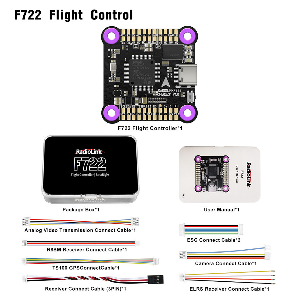 Controlador de Voo Radiolink F - F722 Flight Controller avaliação e preço