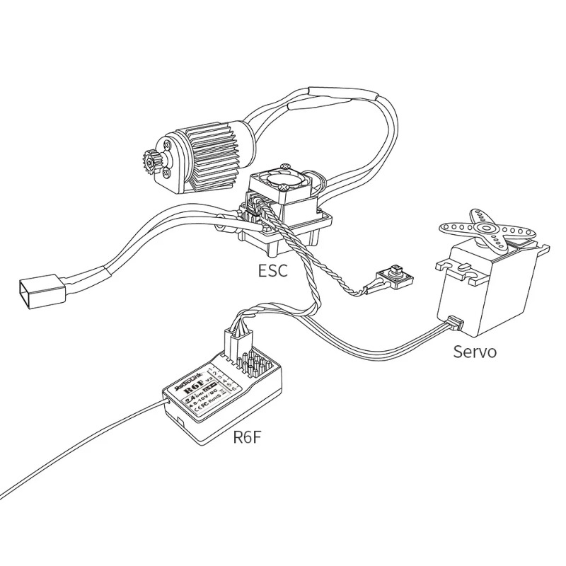 Receptor Radiolink R6F de 6 Ca - Radio Transmitter 2.4Ghz avaliação e preço